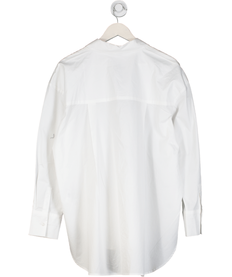 Seraphine White Cotton Long Sleeve Shirt UK 14 - Reliked