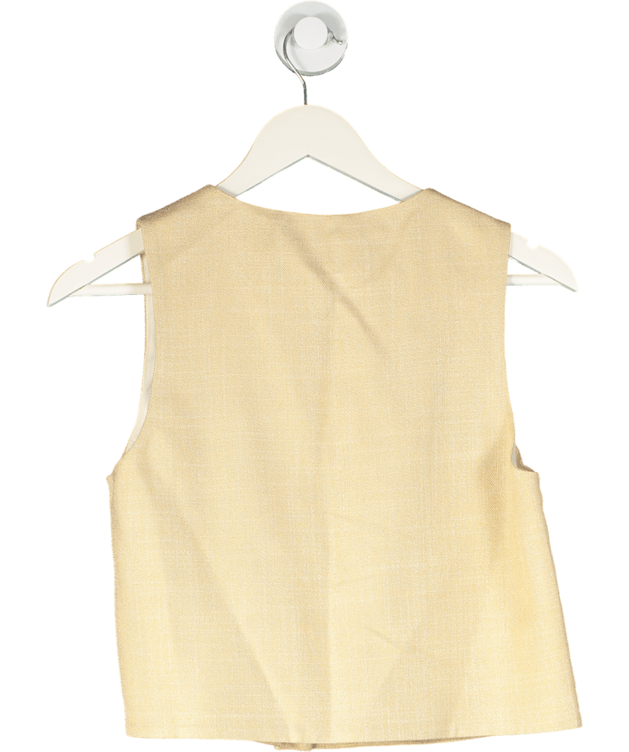 Sezane Altea Waistcoat Top Light Beige UK 10 - Reliked