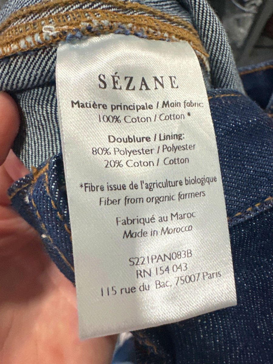 Sézane Blue Denim Jeans UK W30 - Reliked