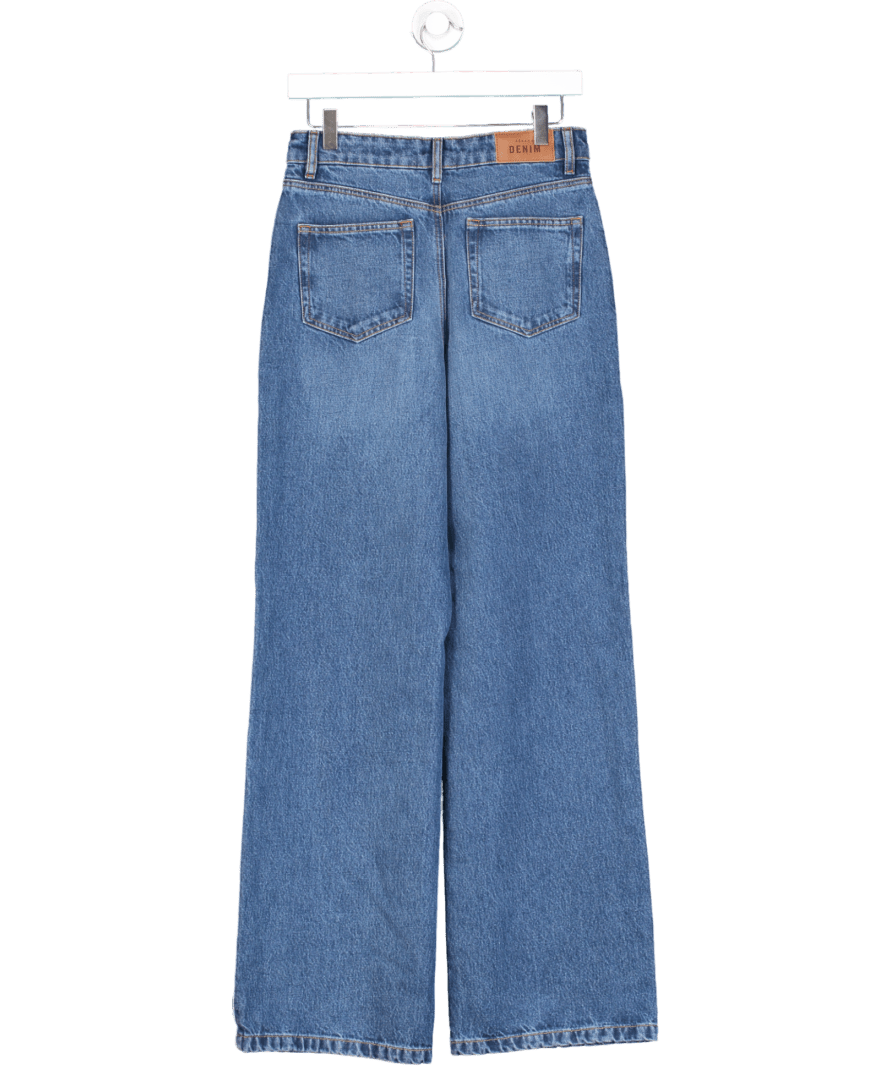 Sezane Blue Wide Leg Jeans UK 8 - Reliked