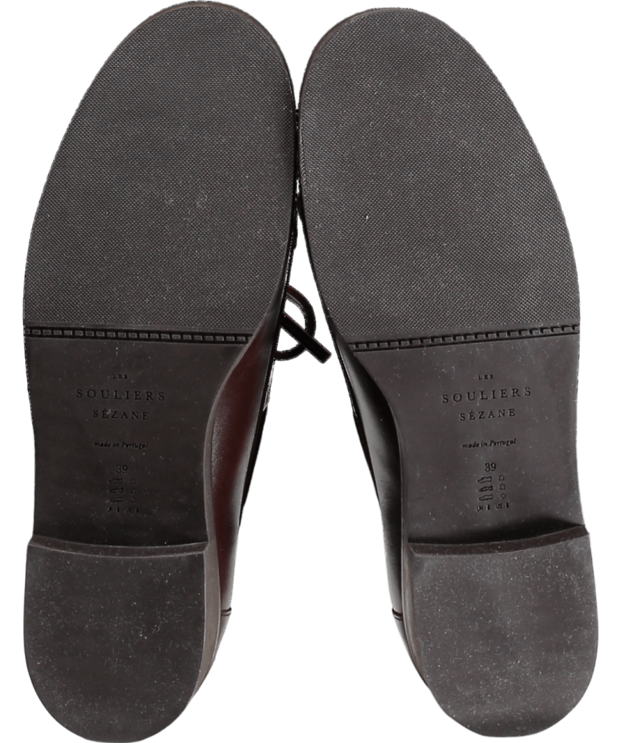 Sezane Brown Caroline Loafers Coffee UK 6 EU 39 👠 - Reliked