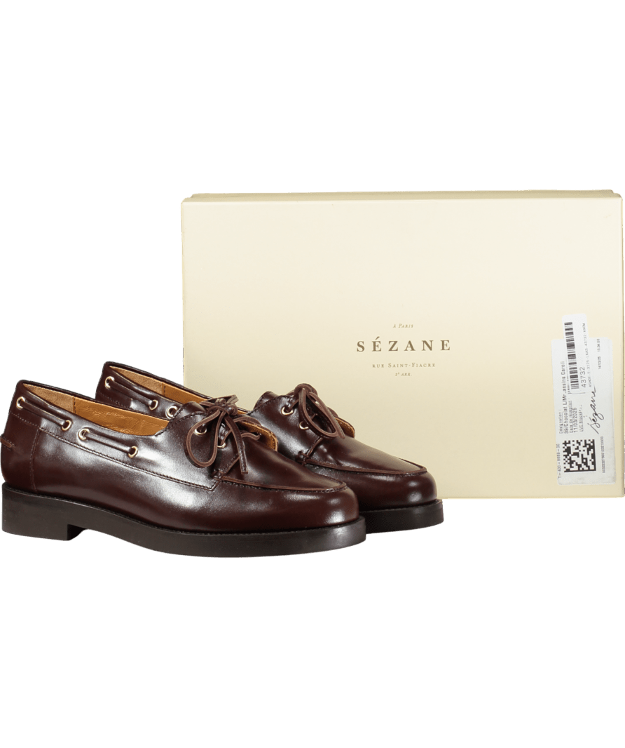 Sezane Brown Caroline Loafers Coffee UK 6 EU 39 👠 - Reliked