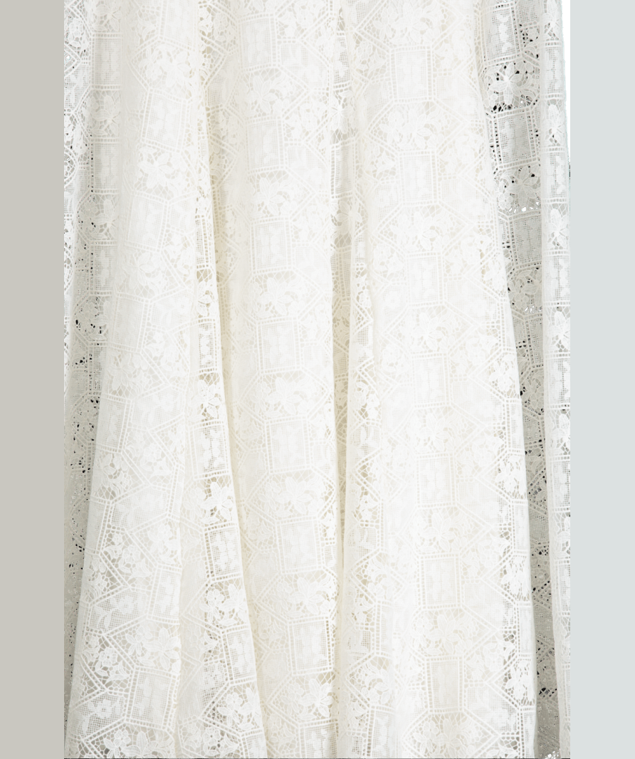Sezane Cream Aglae Lace Skirt UK 8 - Reliked