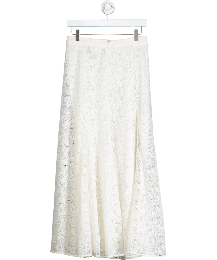 Sezane Cream Aglae Lace Skirt UK 8 - Reliked