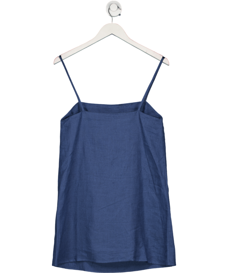 Sezane Josiana Dress Dusty Midnight Blue UK 8 - Reliked