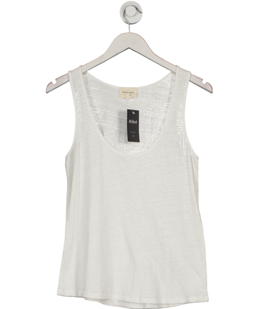Sezane White John Top UK M - Reliked