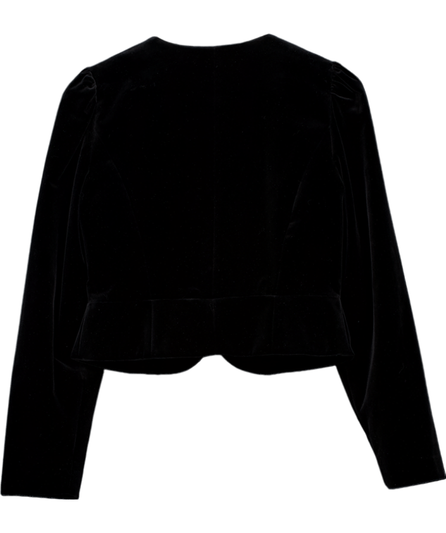 Sezane X Mdlo Black Velvet Jacket UK 10 - Reliked