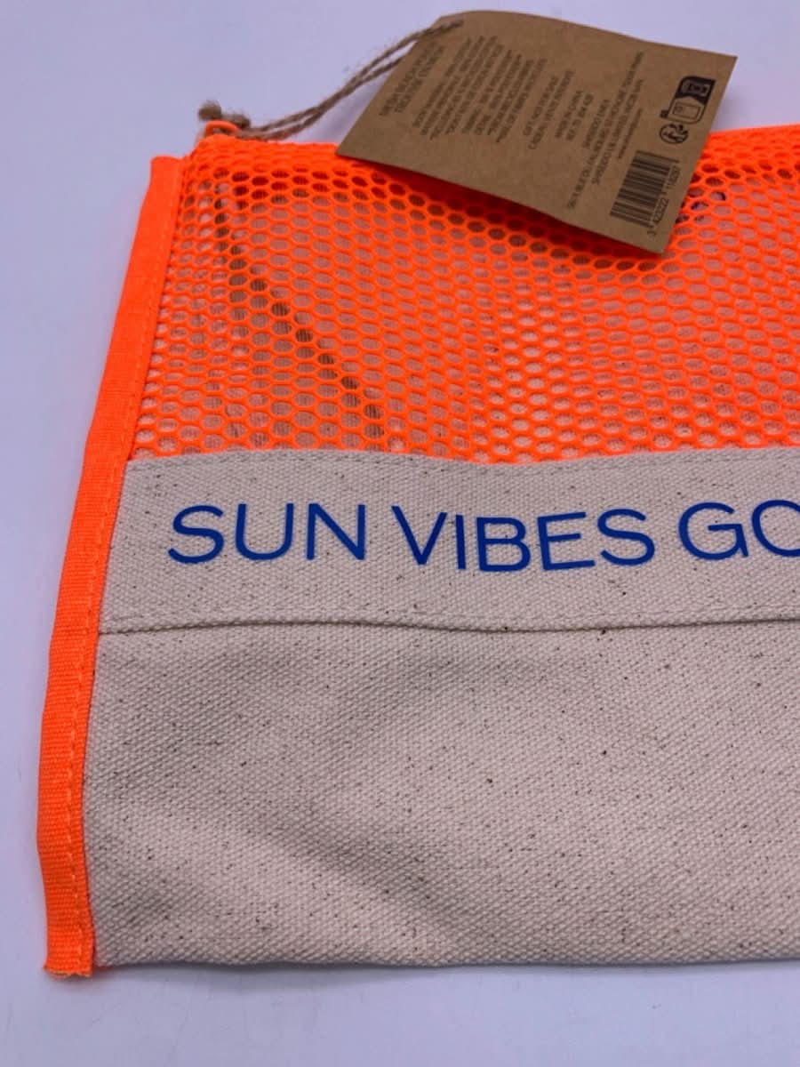 Shiseido Orange Mesh Beach Pouch - Reliked