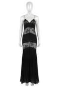 Rat & Boa Venezia Lace Slip Dress Black UK XS