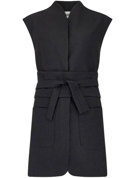 ODDMUSE Black The Ultimate Muse Sleeveless Dress With Additional Belts UK S