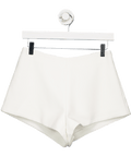 Showpo White Crepe High Waisted Shorts UK 8 - Reliked