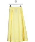 Showpo Yellow Gathered Midi Skirt UK 8 - Reliked