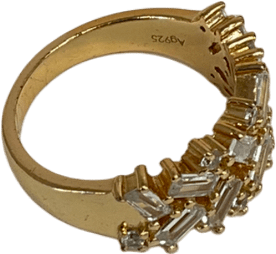 Sif Jakobs Antella Ring in Yellow Gold with White Zirconia - Size M - Reliked