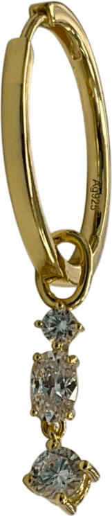 Sif Jakobs gold plated Pendolo Tre earring charm - Reliked