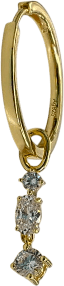 Sif Jakobs gold plated Pendolo Tre earring charm - Reliked