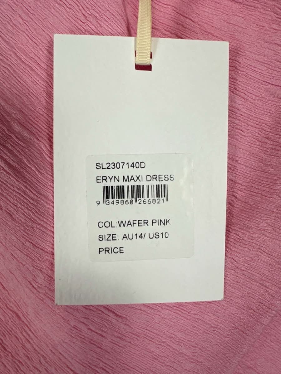 Significant Other Wafer Pink Eryn Maxi Dress UK 14 - Reliked