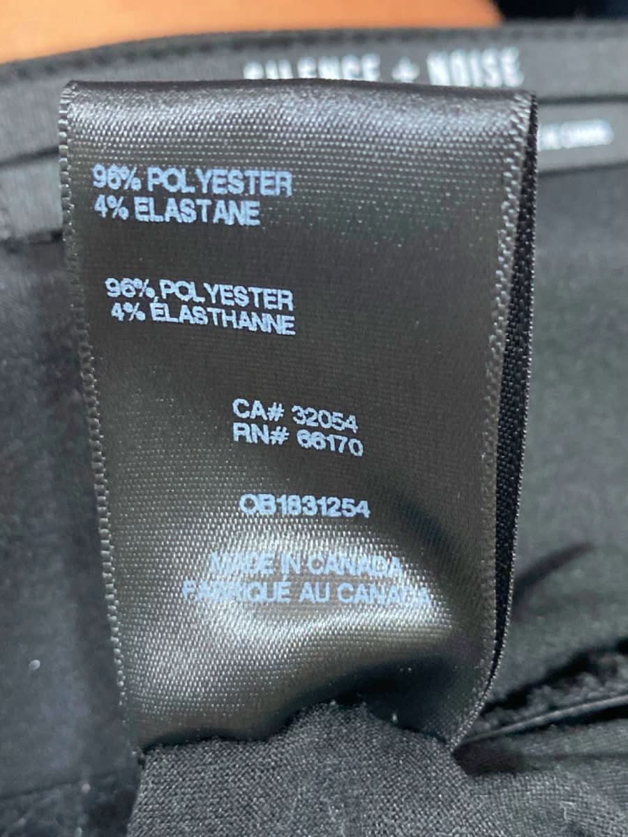 Silence+Noise Black Long Sleeve Ruched Top UK M - Reliked