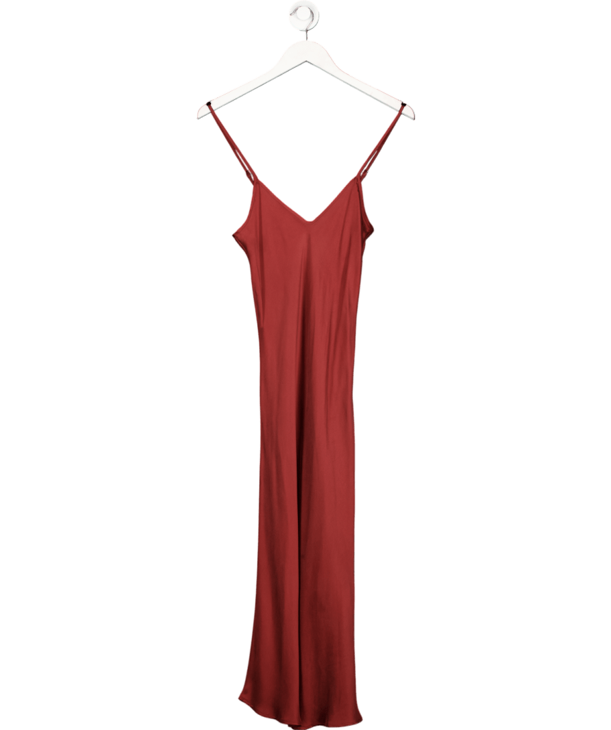 Silk Laundry Red 90s Slip Dress UK 8 - Reliked