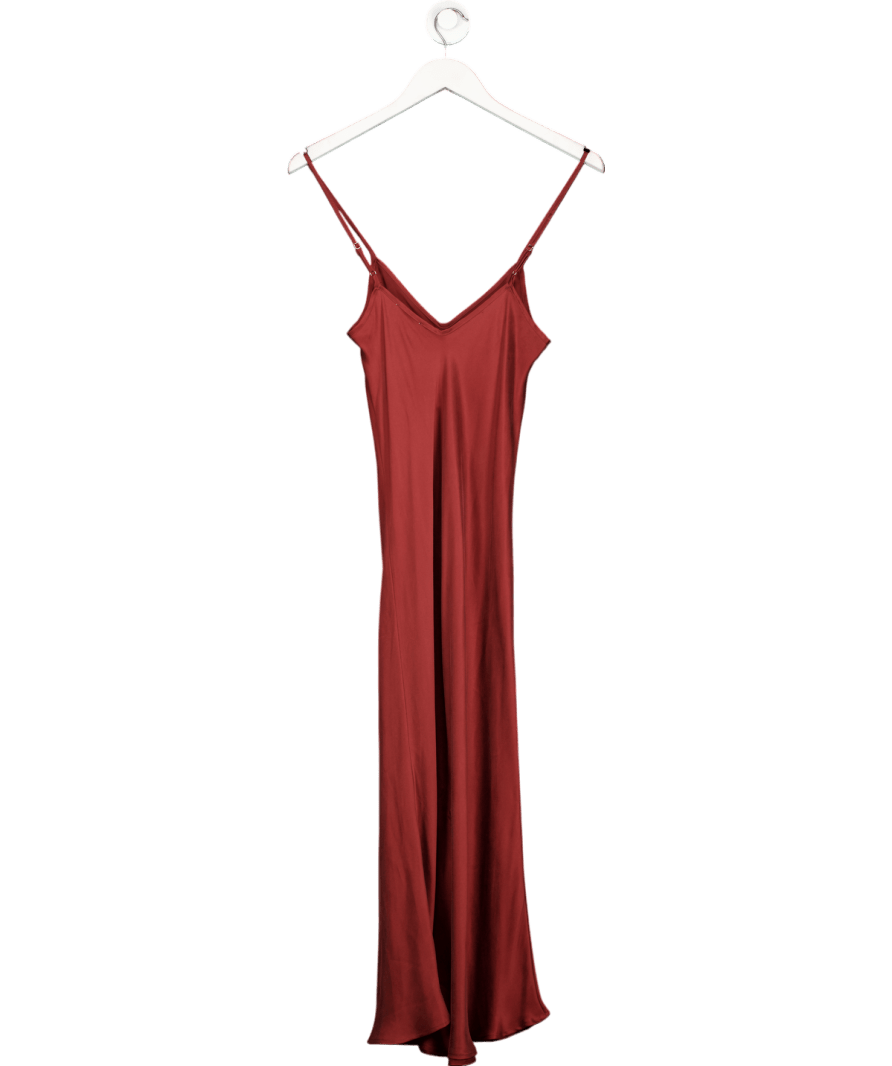 Silk Laundry Red 90s Slip Dress UK 8 - Reliked