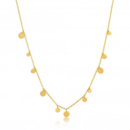 Ania Haie Gold Geometry Drop Discs Necklace - GIFT BOXED