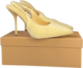 SIMMI Bexley Heeled Court Shoe In Yellow Faux Pony UK 6 EU 39 👠 - Reliked