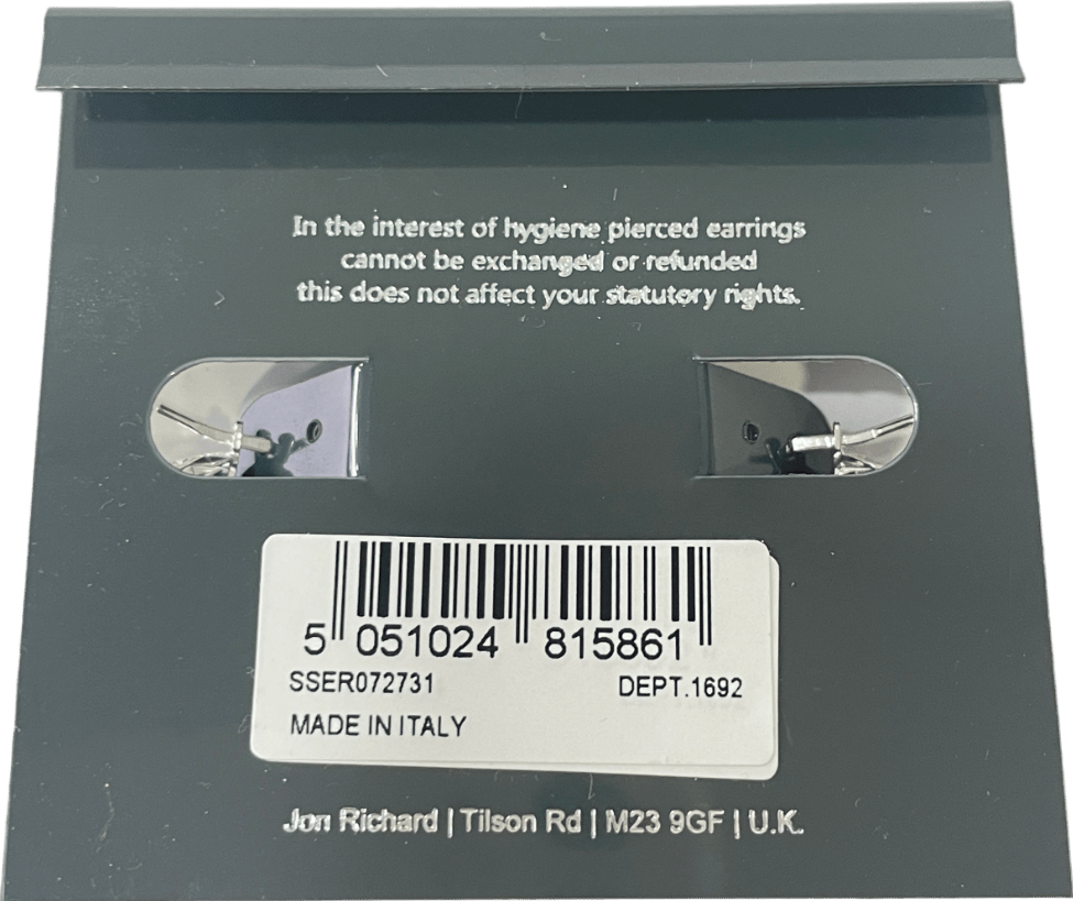 SIMPLY SILVER 925 Sterling Silver Chunky Diamond Cut Hoop Earrings - Reliked