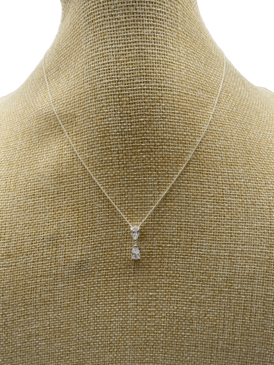 SIMPLY SILVER 925 Sterling Silver Cubic Zirconia Pear Drop Jewellery Set - Reliked