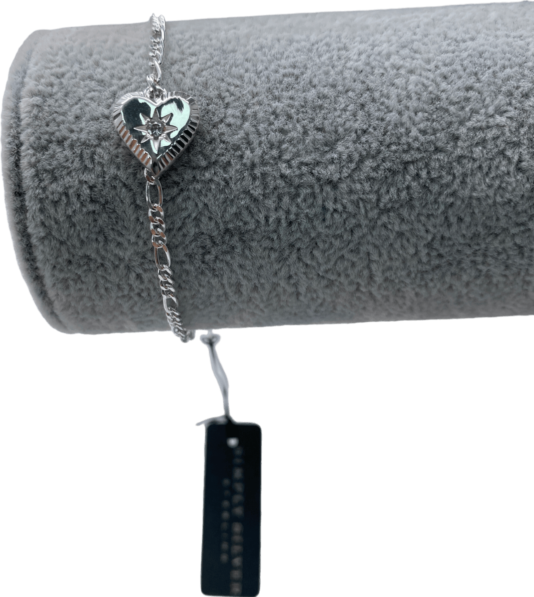 SIMPLY SILVER 925 Sterling Silver Heart Pendant Bracelet One Size - Reliked