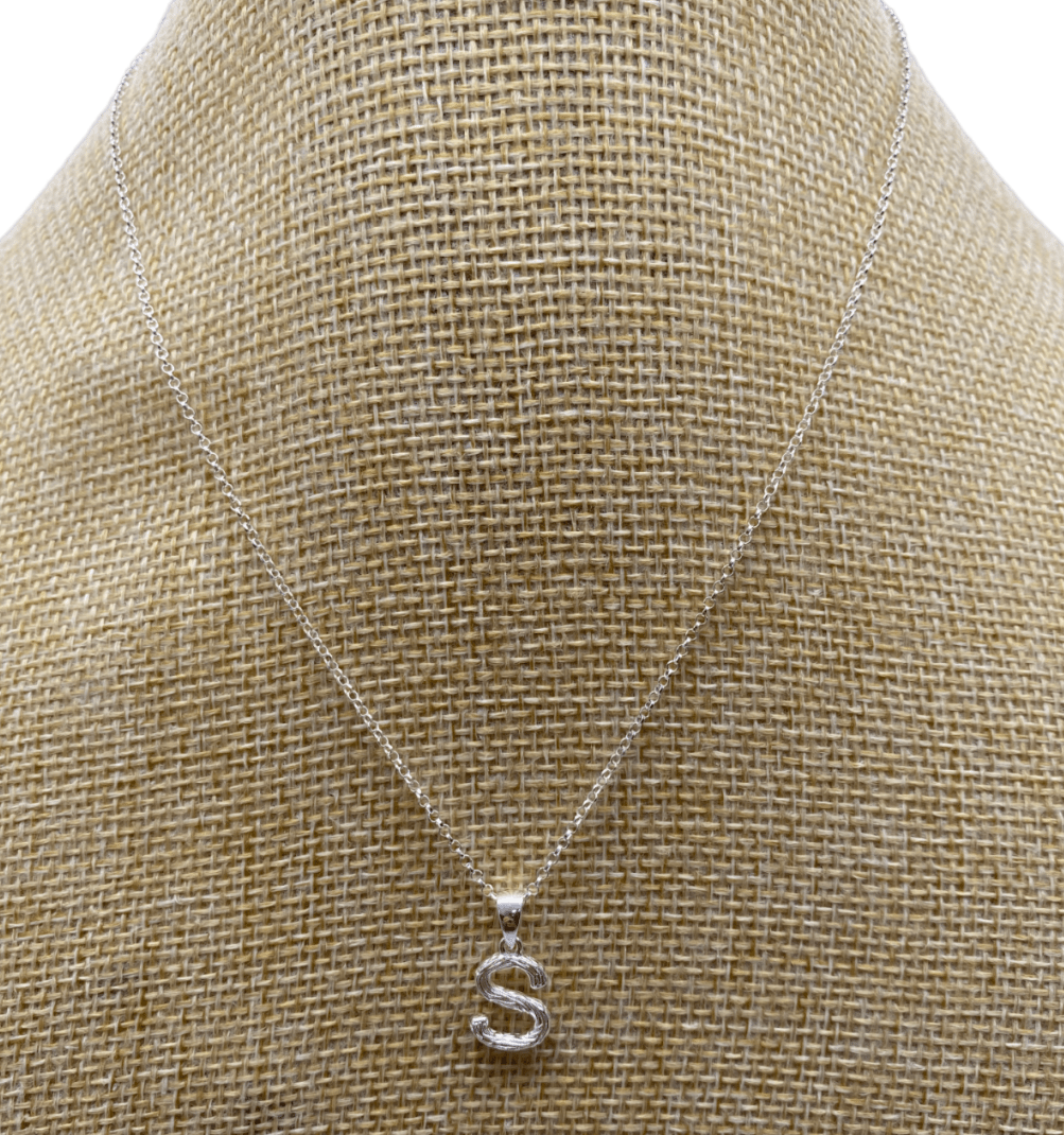 SIMPLY SILVER 925 Sterling Silver Initial S Necklace - Reliked