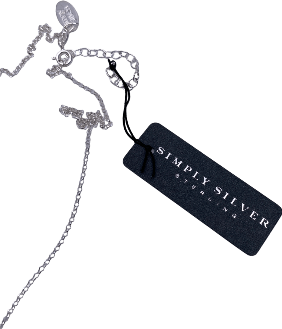 SIMPLY SILVER 925 Sterling Silver Initial S Necklace - Reliked