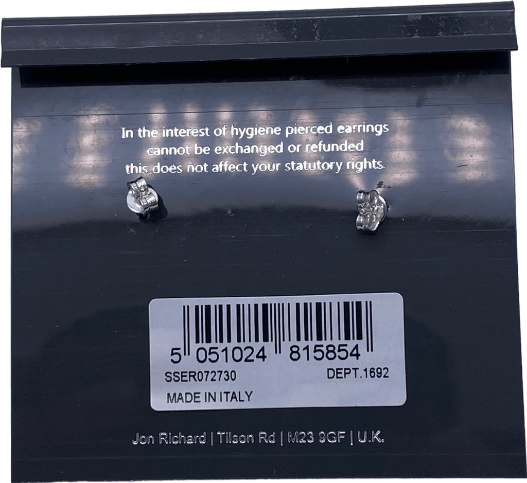 SIMPLY SILVER 925 Sterling Silver Mini Beaded Hoop Earrings One Size - Reliked