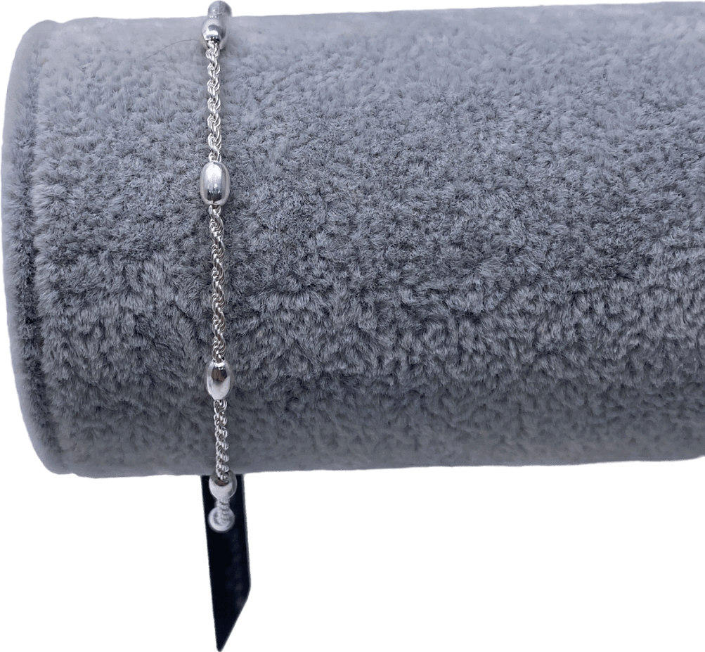 SIMPLY SILVER 925 Sterling Silver Polished Bean Bracelet - Reliked