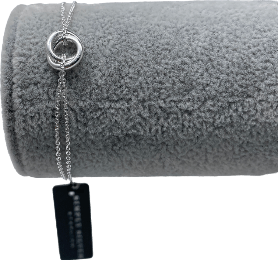 SIMPLY SILVER 925 Sterling Silver Polished Ring Bracelet One Size - Reliked