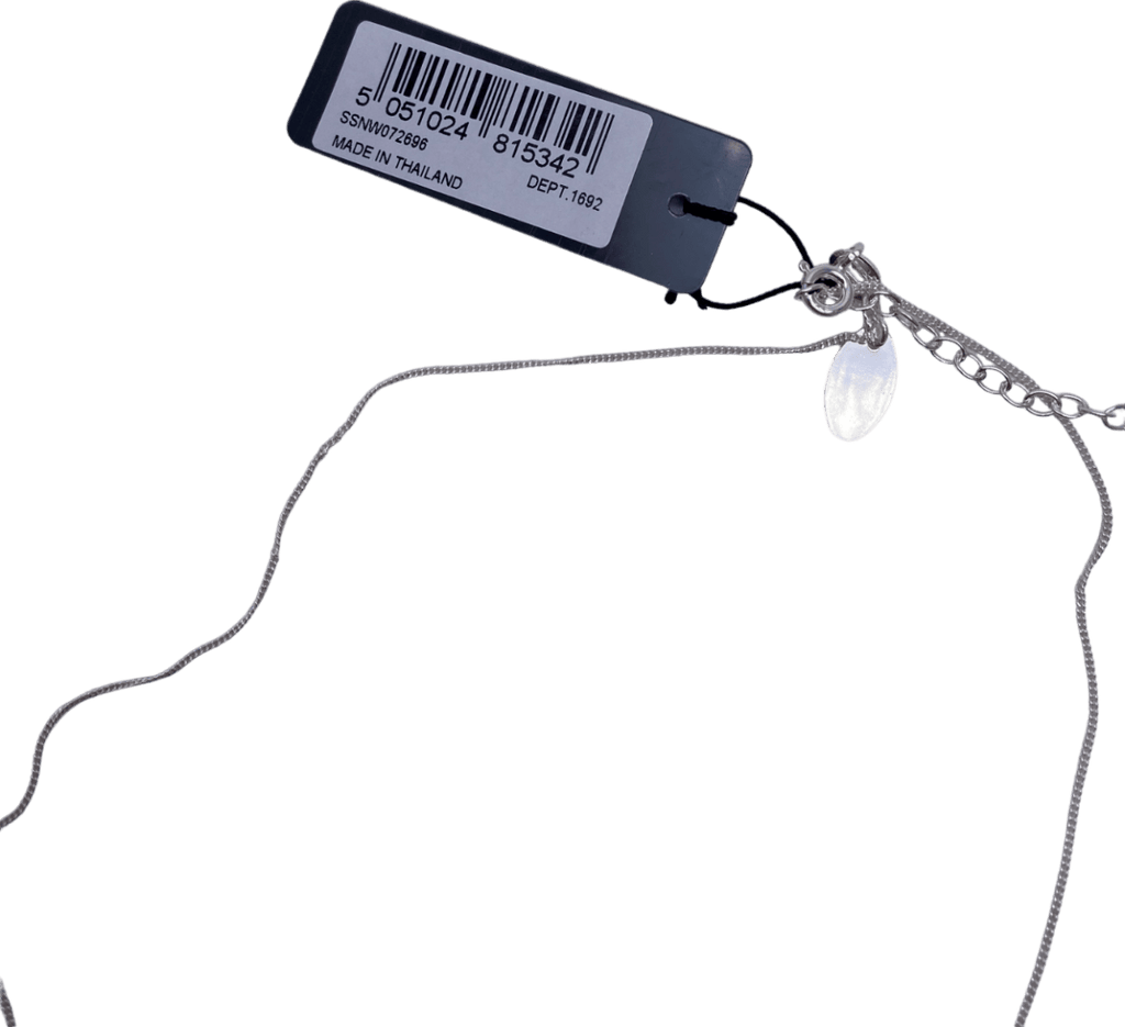 SIMPLY SILVER 925 Sterling Silver Two Tone Heart Paw Pendant Necklace - Reliked