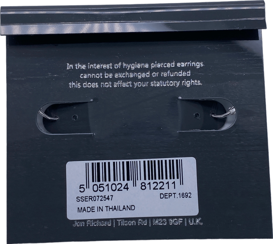 SIMPLY SILVER 925 Sterling SilverCubic Zirconia Mini Crescent Moon Hoop Earrings - Reliked