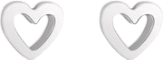 SIMPLY SILVER Solid 925 Sterling Silver Mini Heart Stud Earrings One Size - Reliked