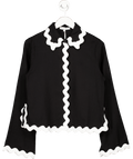 Sinead Keary Black Olivia Linen Shirt UK 8 - Reliked
