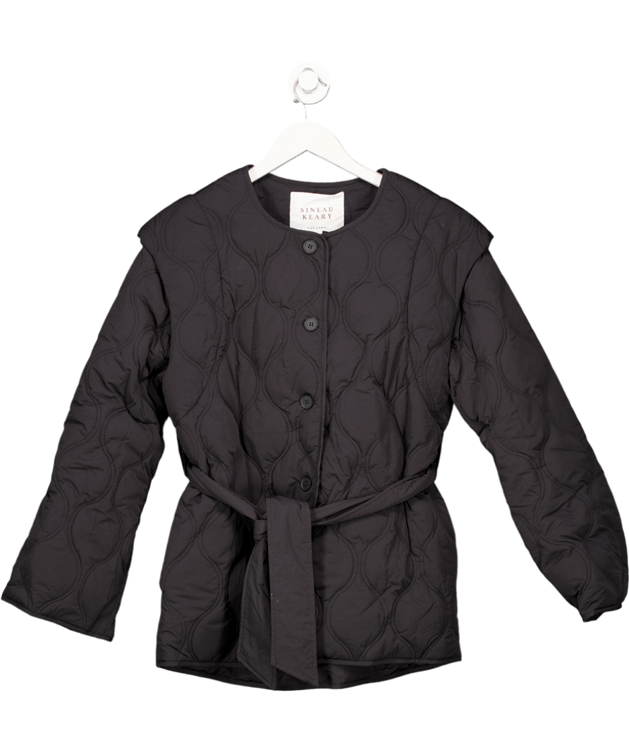 Sinead Keary Black "the Nicola" - Quilted Convertibe Gilet & Jacket UK S - Reliked