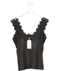 Sinead Keary Black X Lydia Millen "the Becky" - Silk Cami (bra Friendly Black) UK 6 - Reliked
