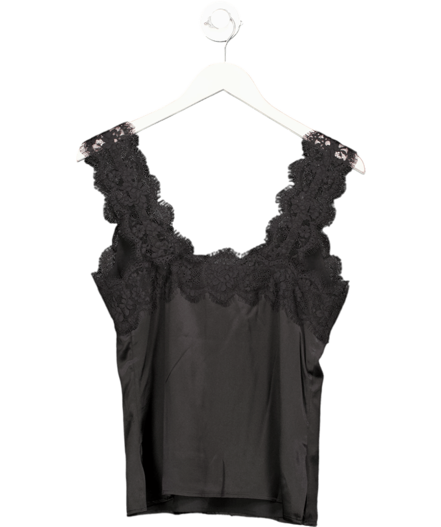 Sinead Keary Black X Lydia Millen "the Becky" - Silk Cami (bra Friendly Black) UK 6 - Reliked