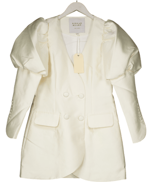 Sinead Keary Cream "the Aurora" - Long Sleeve Dress (cream) UK 8