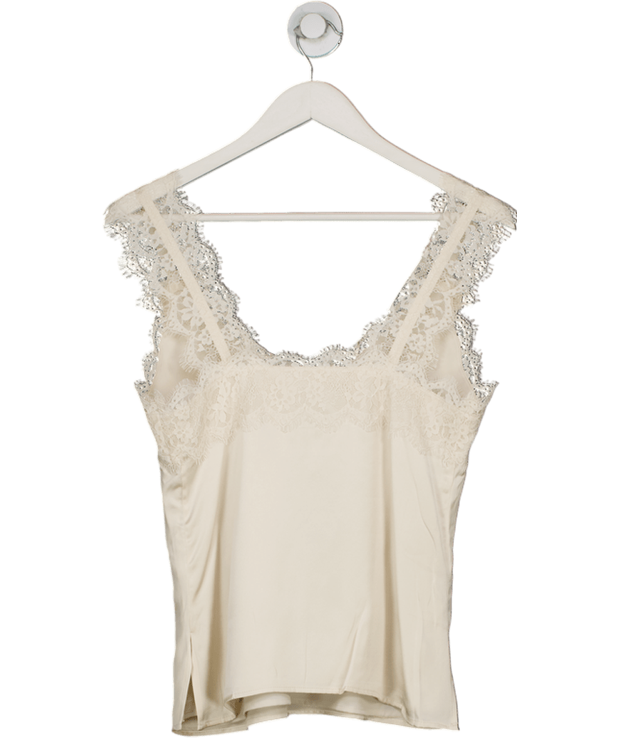 Sinead Keary Cream "the Becky" - Silk Cami (bra Friendly Champagne) UK 6 - Reliked
