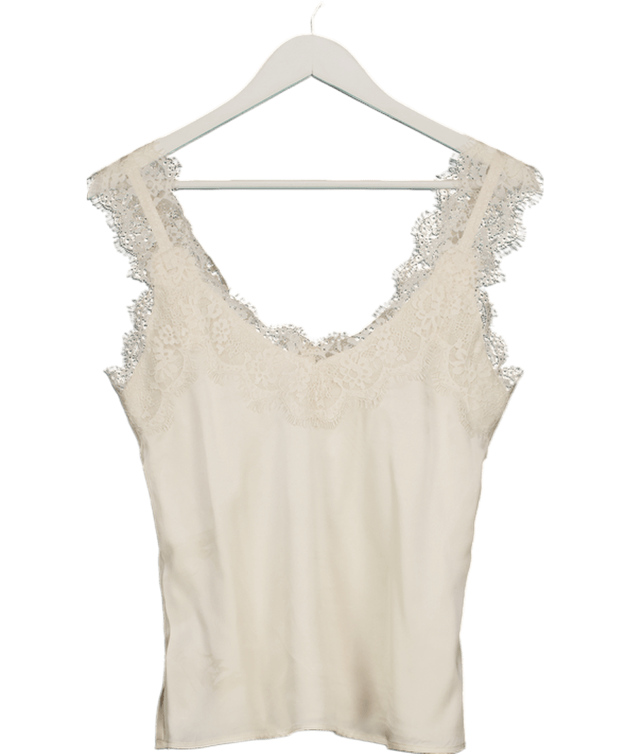 Sinead Keary Cream "the Becky" - Silk Cami (bra Friendly Champagne) UK 6 - Reliked