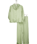 Sioda So Pale Green 100% Linen 2 - piece Pyjama Set UK 8 - 10 - Reliked