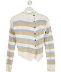 Sisters & Seekers Cream Stilly Button Knit Top UK XS - Reliked