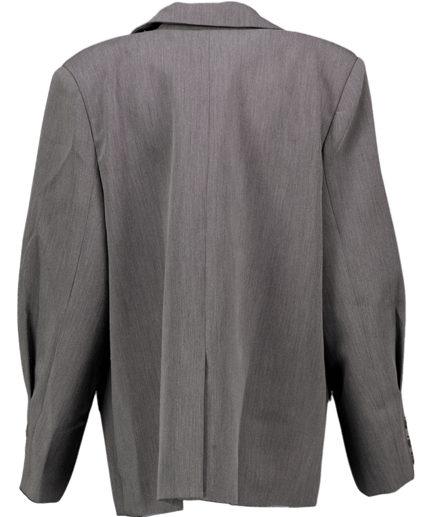 Sisters & Seekers Fifth Oversize Blazer In Charcoal Grey UK M - Reliked