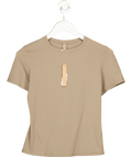 SKIMS Beige Truffle Brown Fits Everybody Short - sleeve T-shirt UK L - Reliked