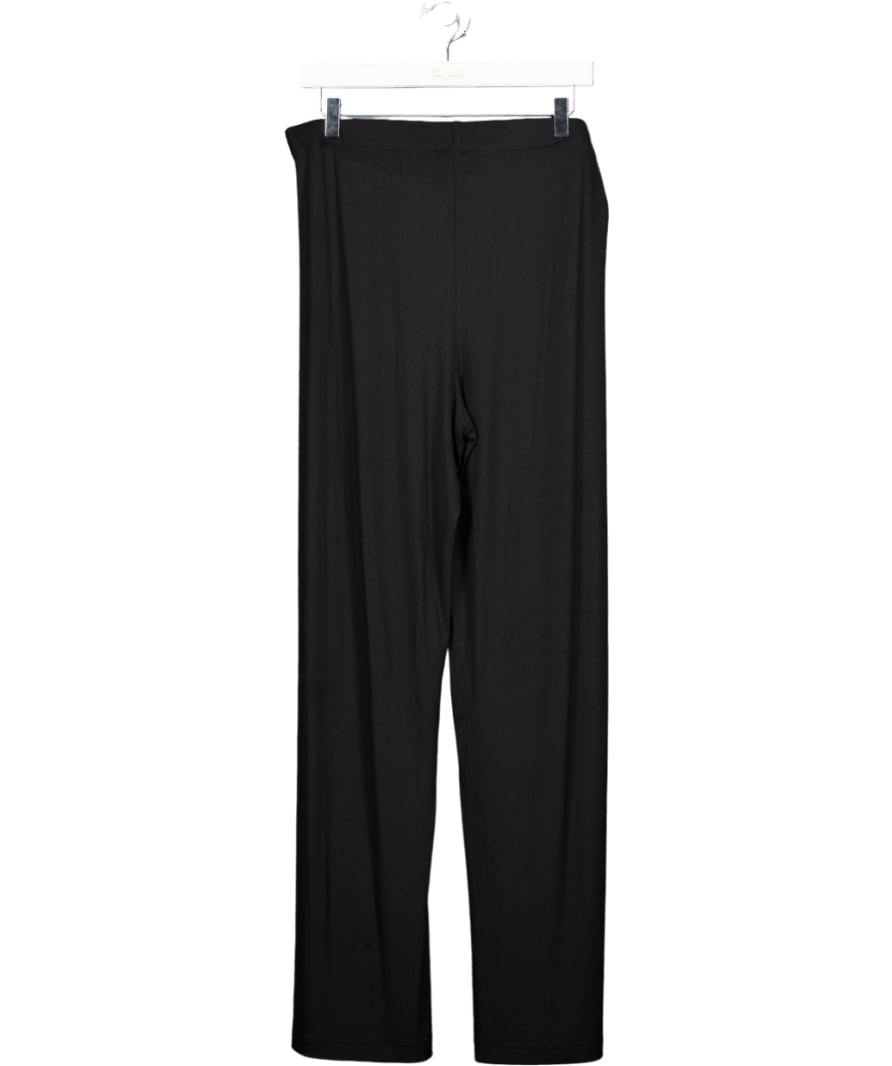 SKIMS Black Ribbed Soft Lounge Trousers UK L - Reliked