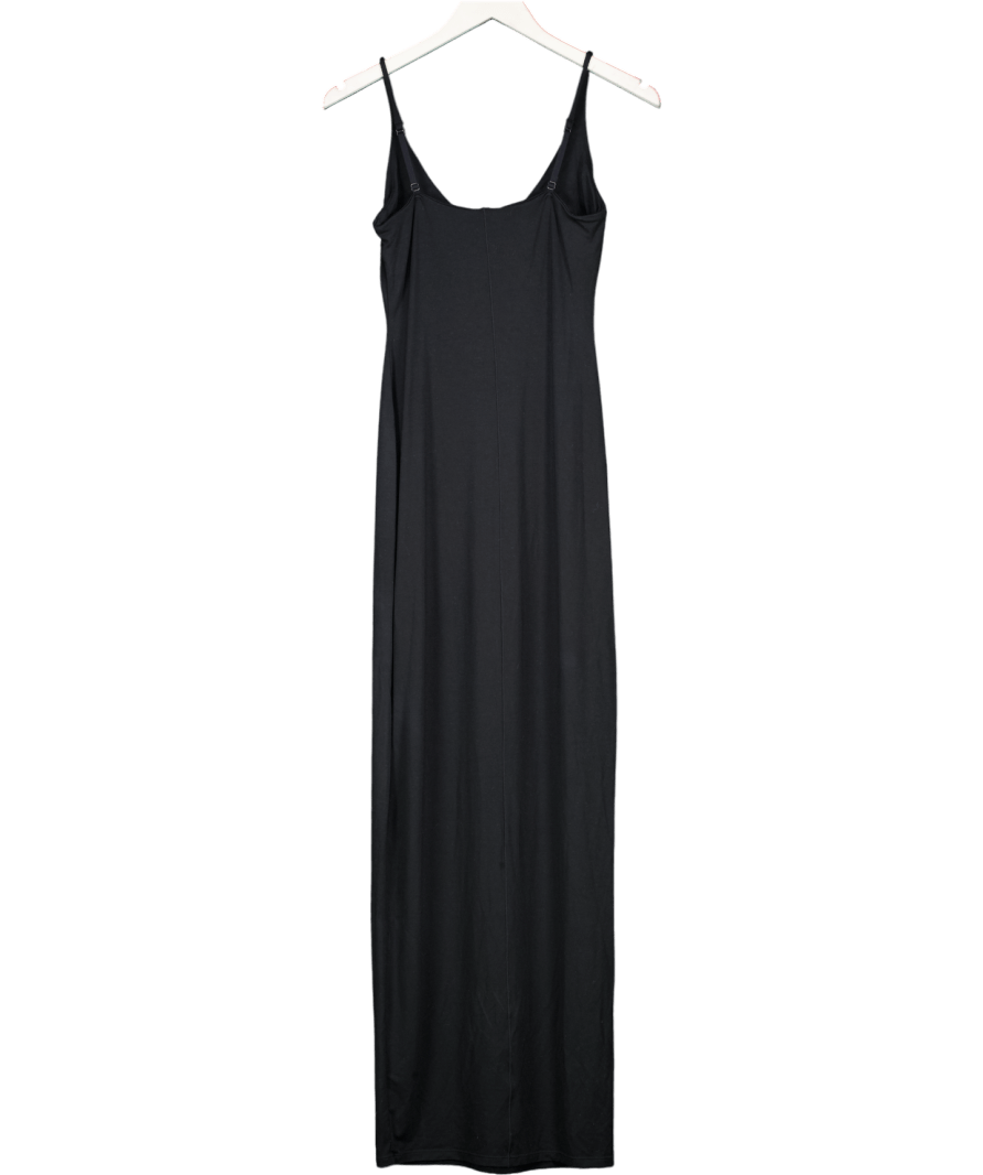 SKIMS Black Smooth Lounge Skimpy Scoop Neck Dress UK M - Reliked