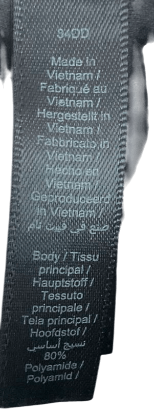 SKIMS Black Teardrop Push - up Bra UK 34DD - Reliked